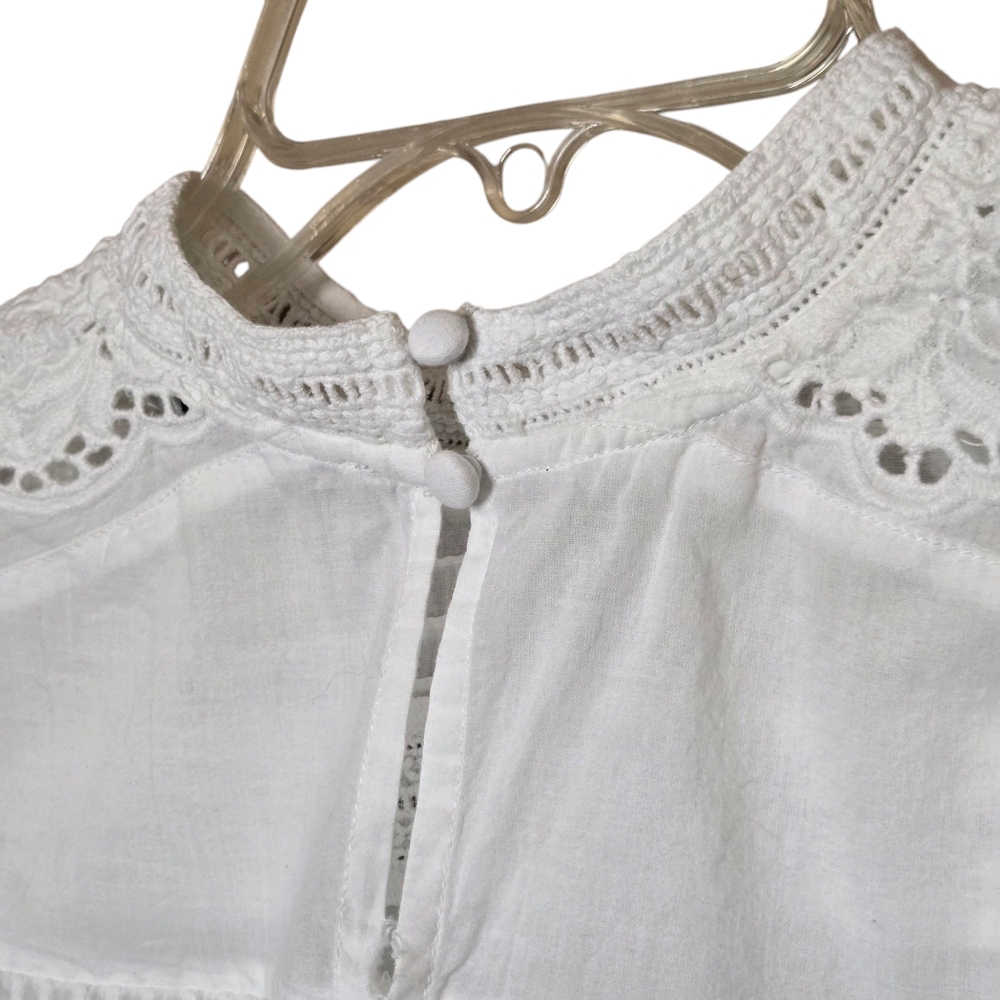 All Saints Elaia Embroidered Lace Trim Top - Picture 8 of 12